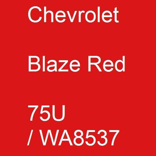 Chevrolet, Blaze Red, 75U / WA8537.